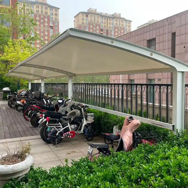 海城市膜结构电动车棚